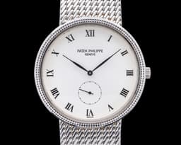 3919/5G Calatrava 18K WG White Dial