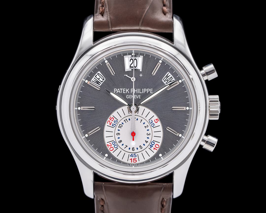 Patek Philippe Annual Calendar Chronograph Platinum Gray Dial UNWORN