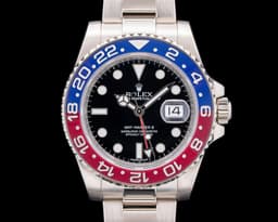116719 GMT Master II Ceramic "Pepsi" 18K White Gold Black Dial