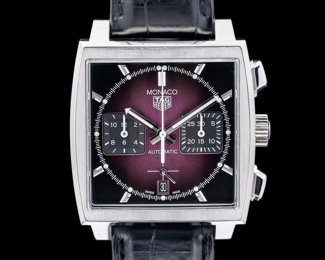 TAG Heuer Monaco Chronograph Automatic SS LIMITED Purple Dial