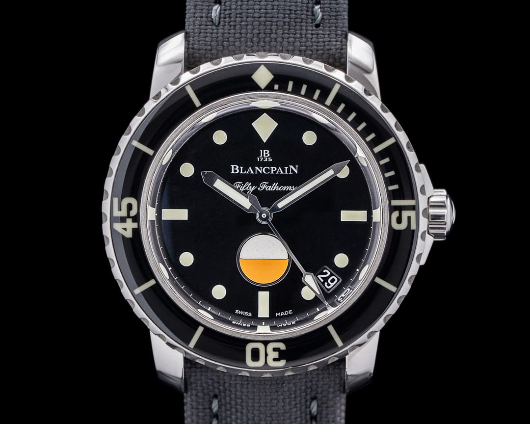 Blancpain Tribute to Fifty Fathoms Mil-Spec SS Black Dial LIMITED