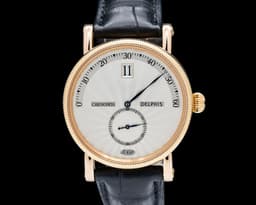 Delphis Jump Hour Retrograde Minutes 18K Rose Gold