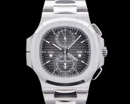 Nautilus 5990 Travel Time Chronograph SS Gray Dial