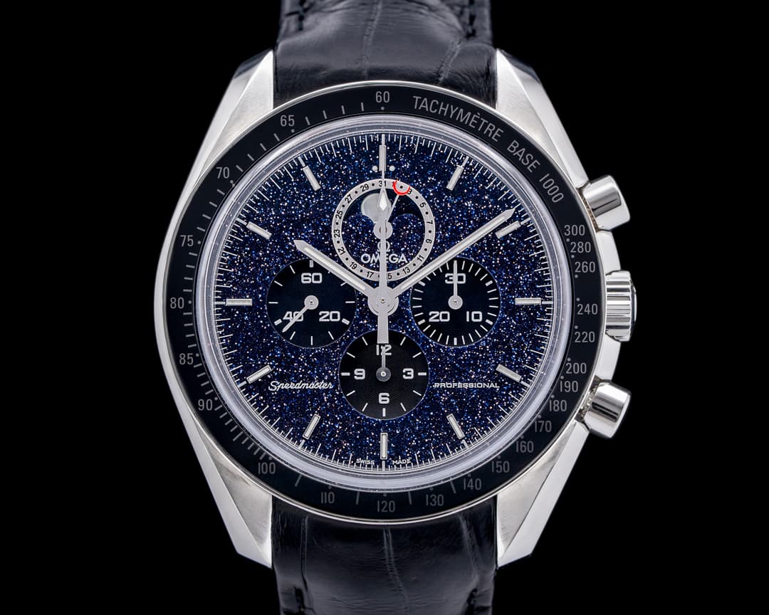 Omega Speedmaster Professional Moonphase Aventurine Dial SS