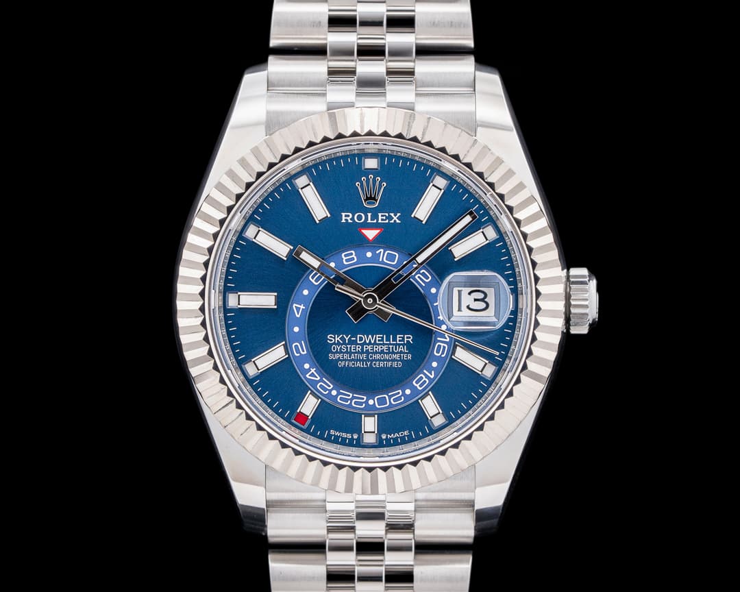 Rolex Sky-Dweller 326934 Jubilee SS Blue Dial