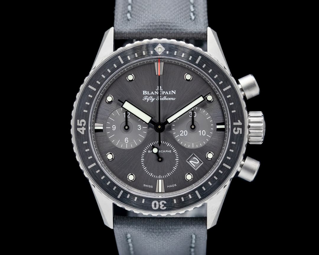 Blancpain Fifty Fathoms Bathyscaphe Flyback Chronograph Ti Anthracite Dial 2025