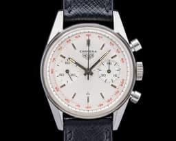 Carrera 45 Tachy Silver Dial SS