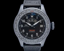 Pilots Watch Timezoner Top Gun Edition Ceratanium Black Dial