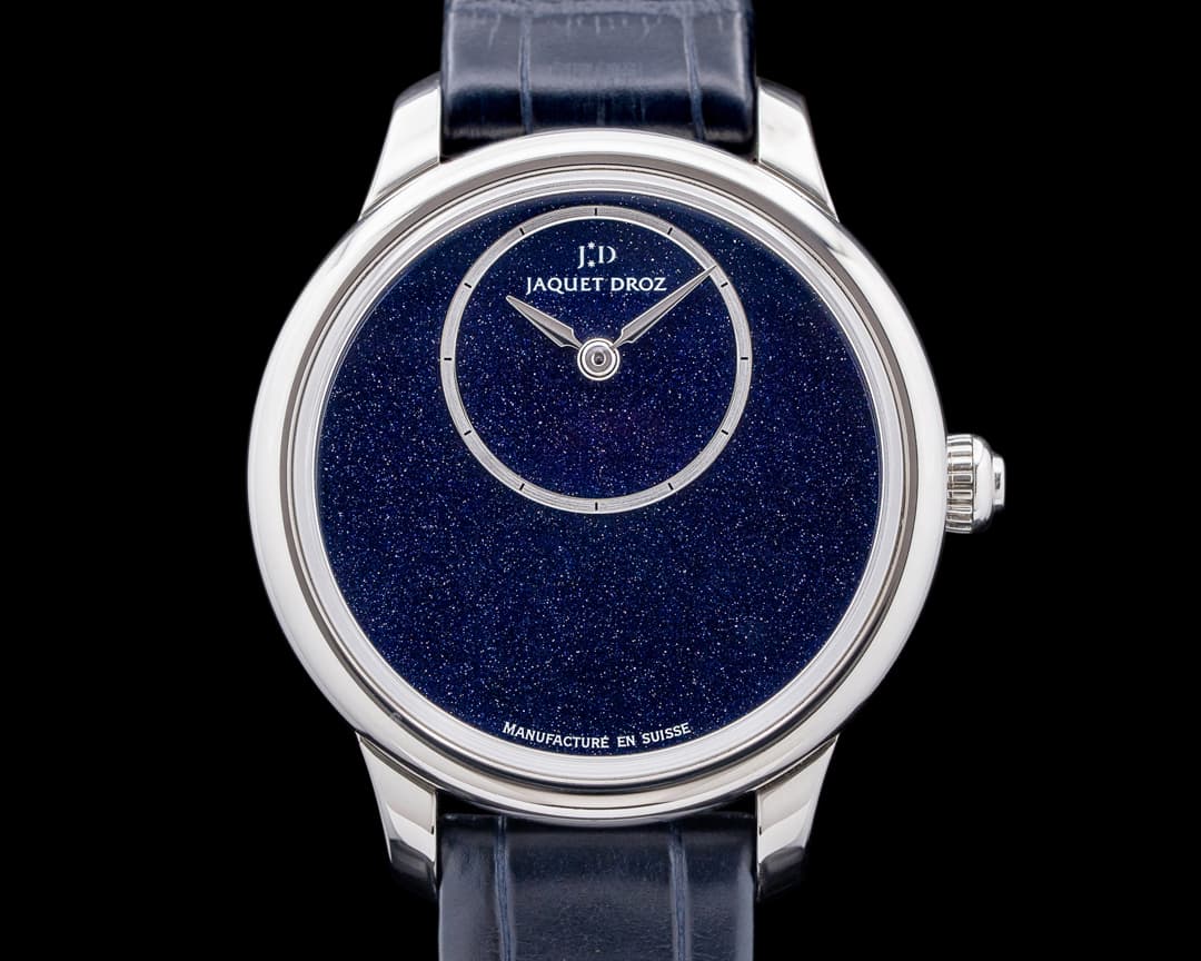 Jaquet Droz Petite Heure Minute 35MM SS Aventurine UNWORN