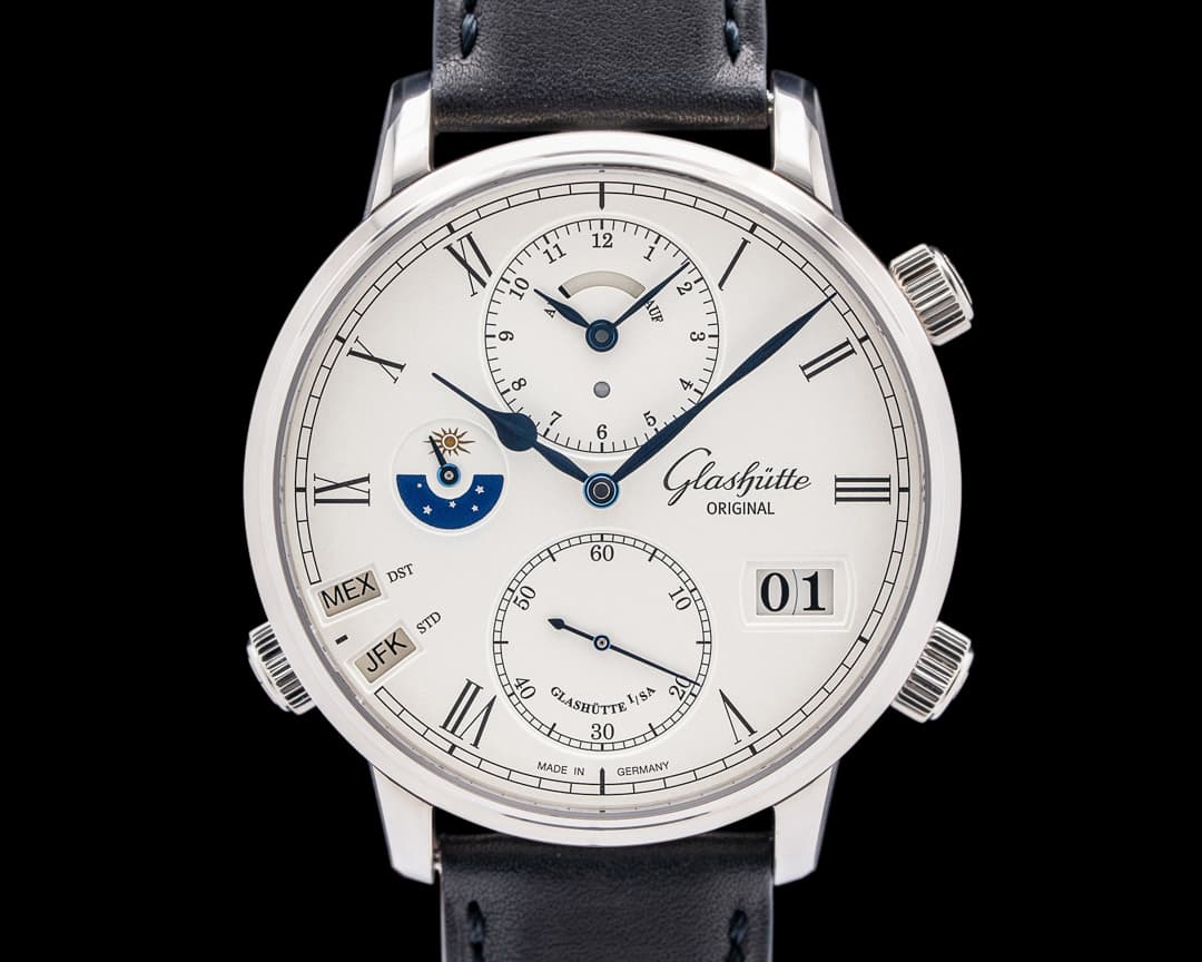 Glashutte Original Senator Cosmopolite 18K White Gold