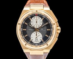 Big Ingenieur Flyback Chronograph 18K Rose Gold Black Dial