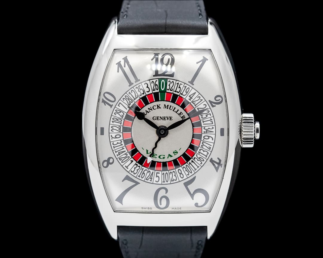 Franck Muller Cintree Curvex Vegas Roulette SS Silver Dial