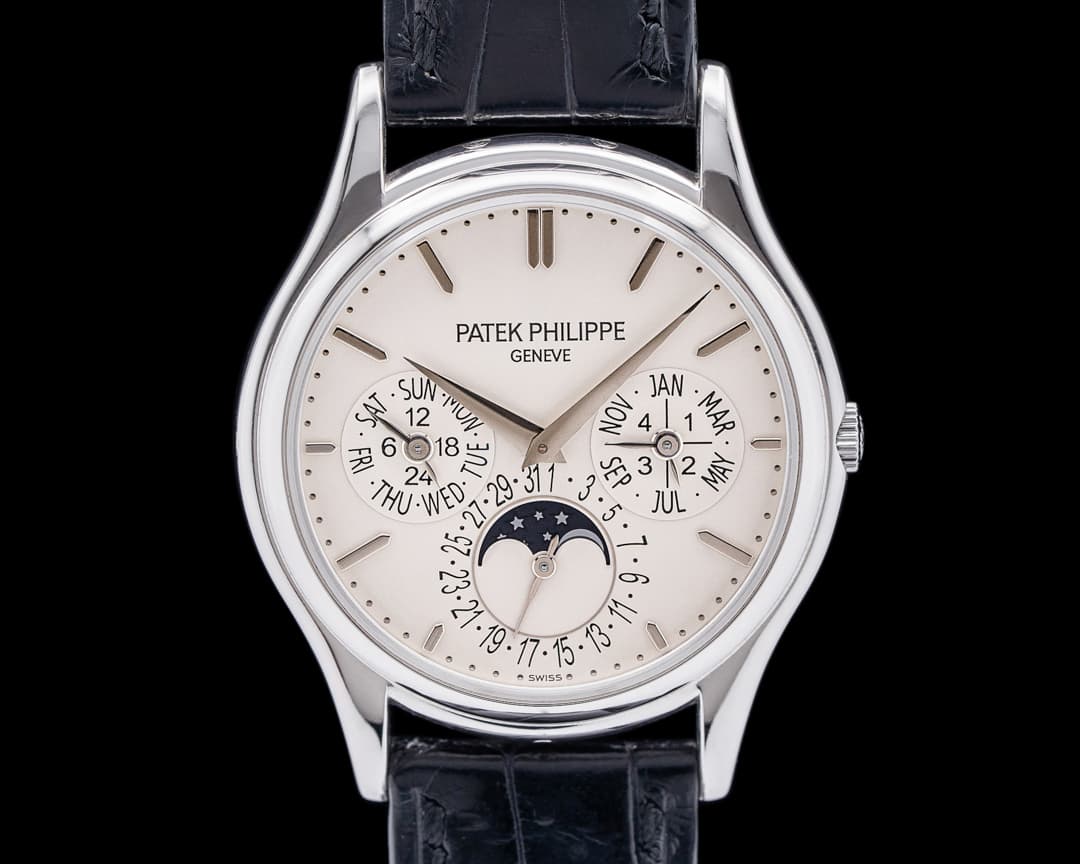 Patek Philippe 5140G Perpetual Calendar Ultra Thin 18K White Gold Silver Dial