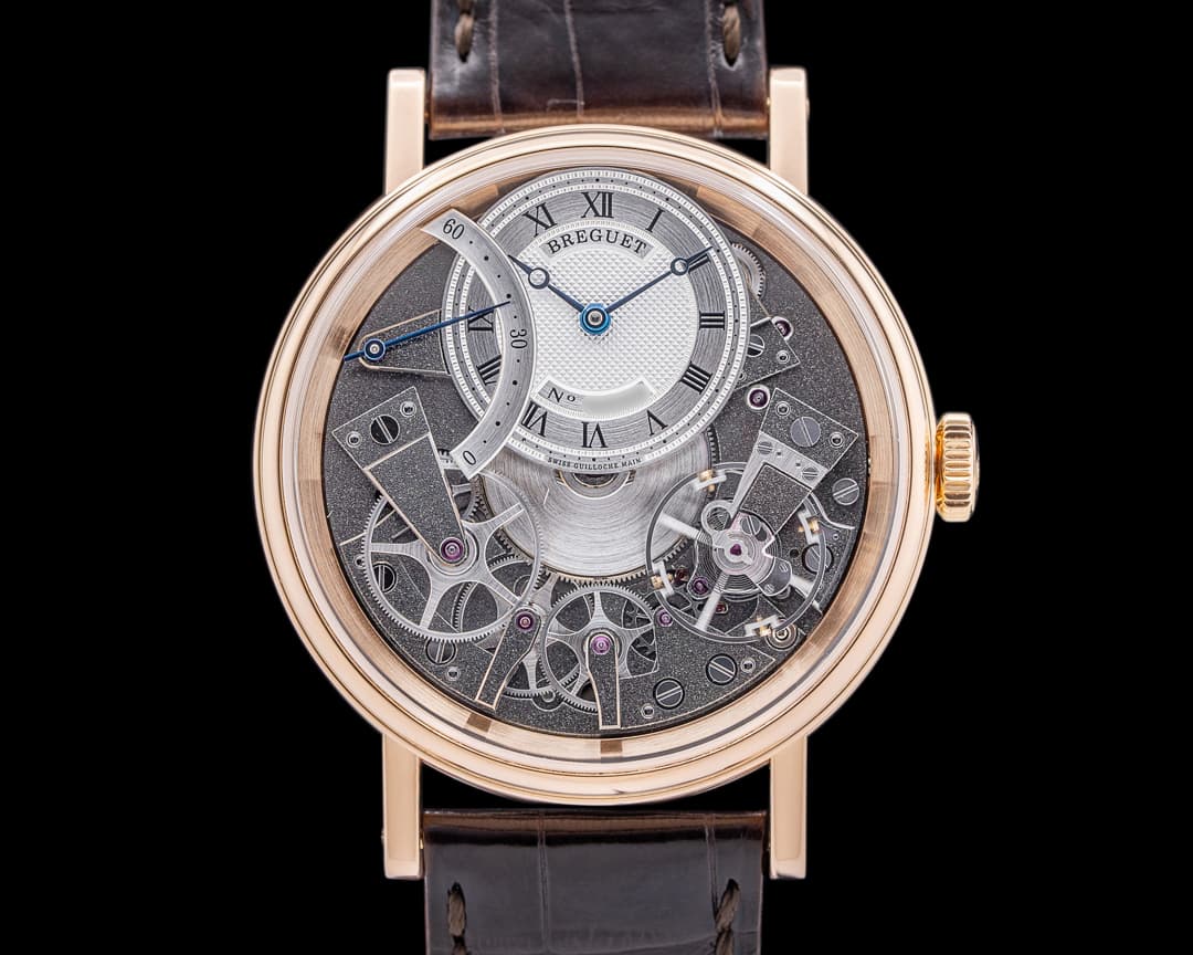 Breguet 7097BR La Tradition Automatic 18K Rose Gold Skeleton Silver Dial