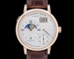 139.032 Grande Lange 1 Moon 18K Rose Gold Silver Dial