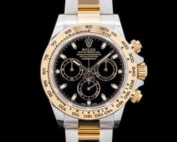 Daytona 116503 18K Yellow Gold / SS Black Dial