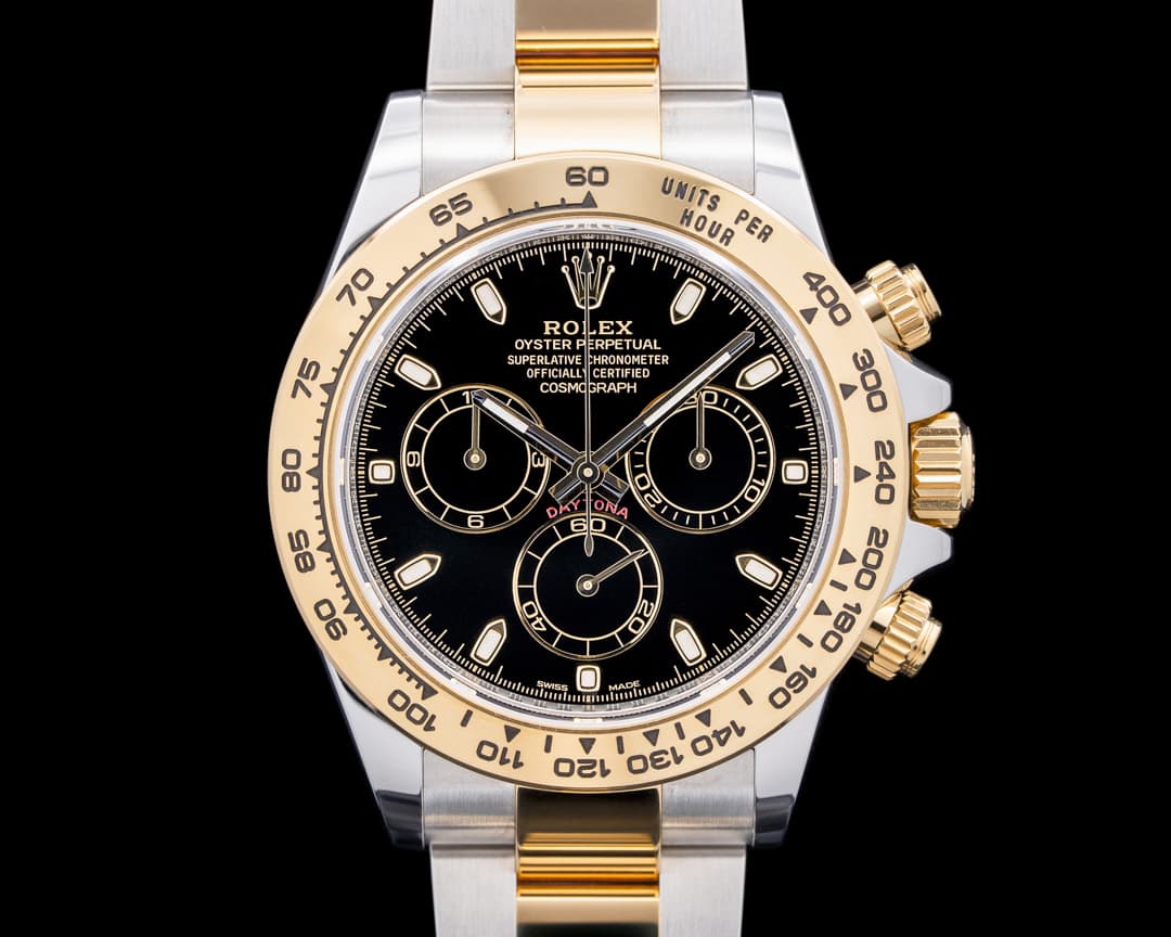 Rolex Daytona 116503 18K Yellow Gold / SS Black Dial