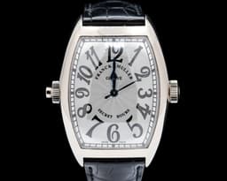 Cintree Curvex Secret Hours 18K White Gold Silver Dial