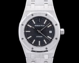15300ST Royal Oak SS Black Dial