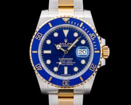 Submariner 116613LB 18K Yellow Gold / SS Blue Dial