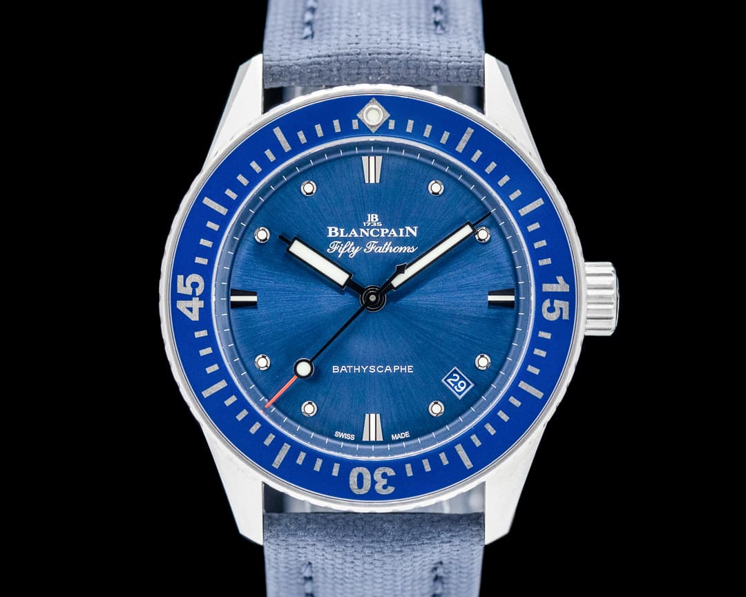 Blancpain Fifty Fathoms Bathyscaphe 38MM SS Blue Dial 2024
