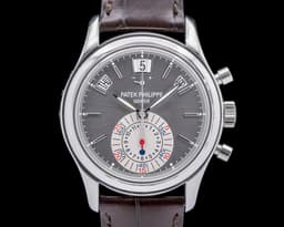 5960P Annual Calendar Chronograph Platinum Gray Dial