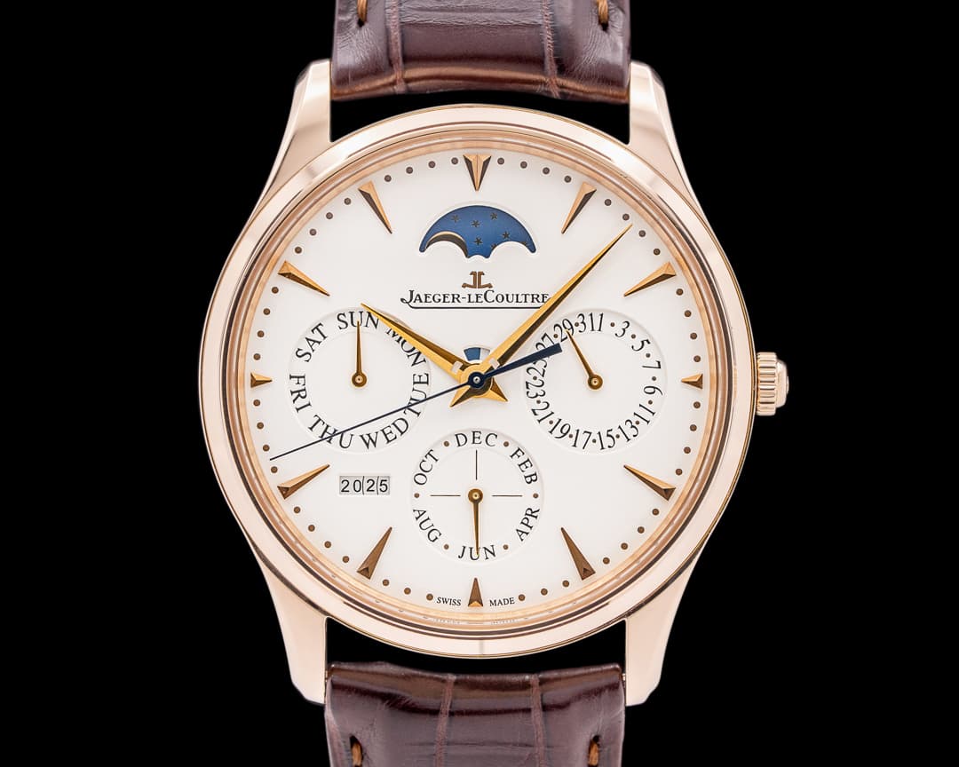 Jaeger LeCoultre Master Ultra Thin Perpetual Calendar 18K Rose Gold / Cream Dial