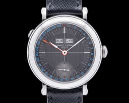 Annual Calendar Montre Ecole SS Gray Dial