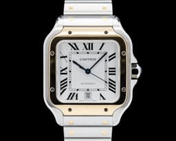 Santos XL Automatic SS / 18K Yellow Gold Silver Dial 2024
