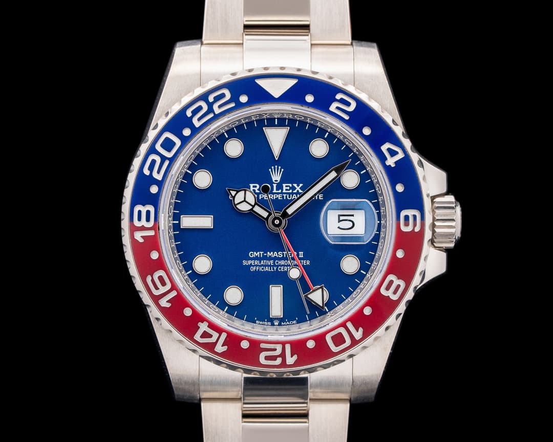 Rolex 126719 GMT Master II 18K White Gold "Pepsi" Blue Dial