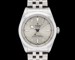 79600 Black Bay 31MM SS Silver Diamond Dial