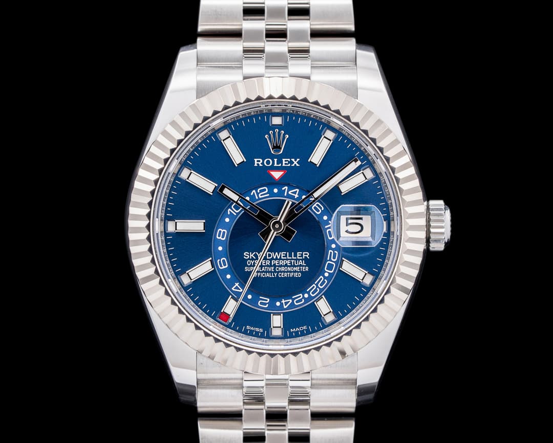 Rolex 326934 Sky-Dweller Jubilee SS Blue Dial