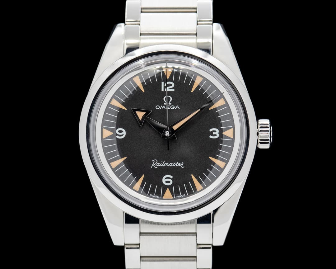 Omega Seamaster Railmaster 1957 Trilogy SS Black Dial LIMITED