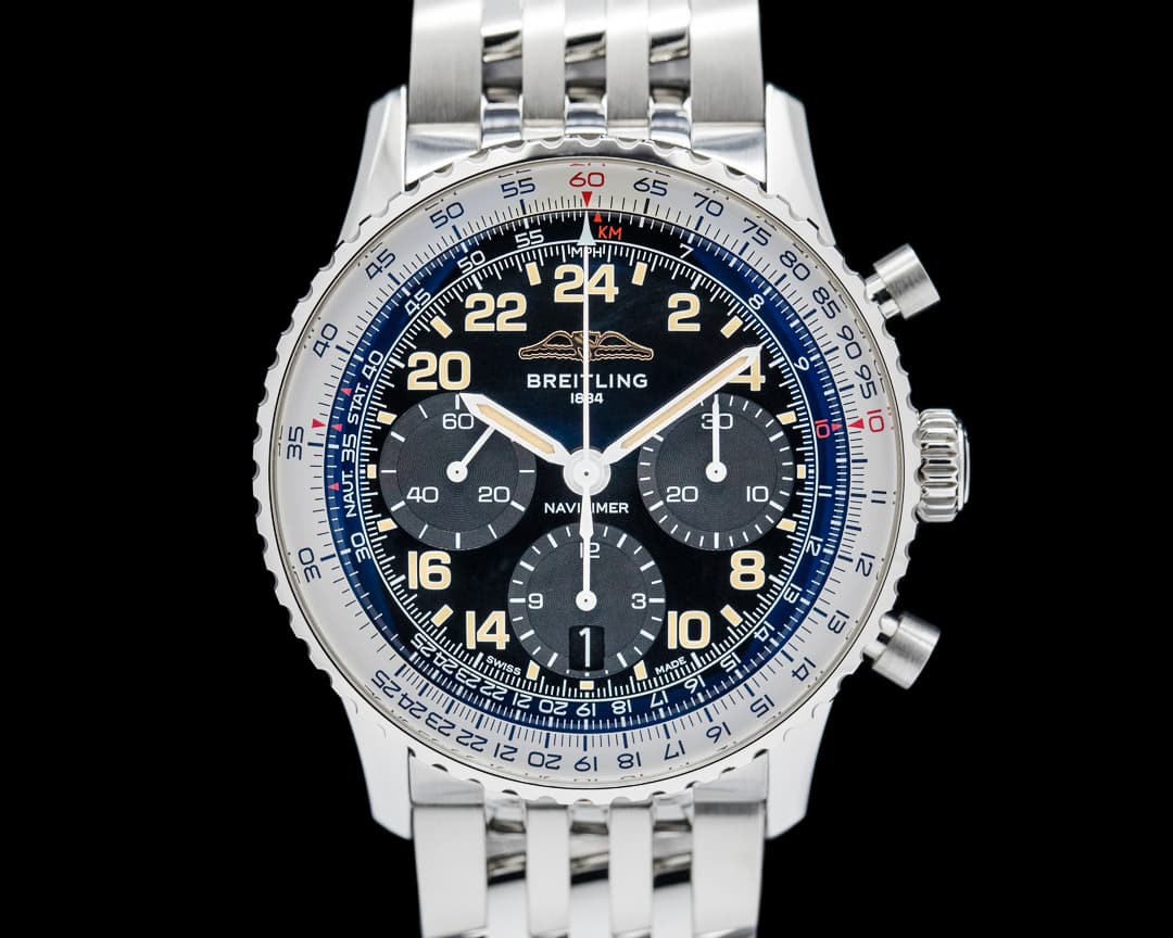 Breitling Navitimer B01 Cosmonaute SS Black Dial