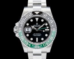 Left-Handed GMT Master II "SPRITE" SS Black Dial FULL SET