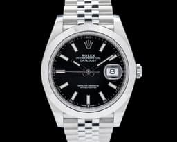 126300 Datejust 41MM Jubilee SS Black Dial