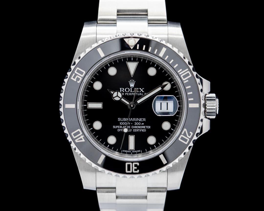 Rolex 116610LN Submariner Ceramic SS Black Dial