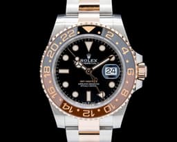 GMT Master II "Root Beer" SS / 18K Everose Gold Black Dial