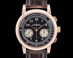 1815 Flyback 401.031 Chronograph 18K Rose Gold Black Dial