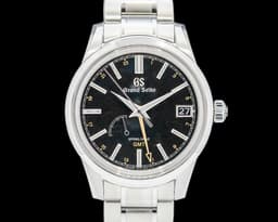 Elegance Spring Drive GMT SS Black Dial
