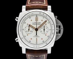 Luminor 1950 44 PCYC Chrono Flyback Automatic SS White Dial LIMITED