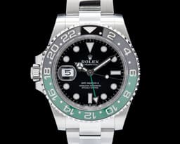 Left-Handed GMT Master II "SPRITE" SS Black Dial