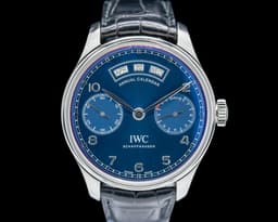 Portuguese Annual Calendar SS Blue Dial