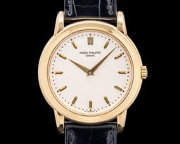 5032J Calatrava Automatic 18K Yellow Gold Silver Dial