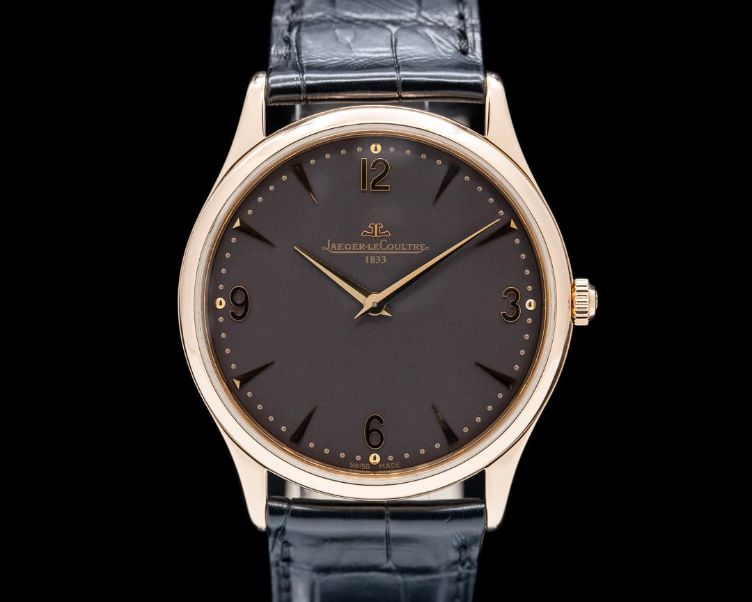 Jaeger LeCoultre Master Ultra Thin 38MM 18K RG / Black Dial LIMITED