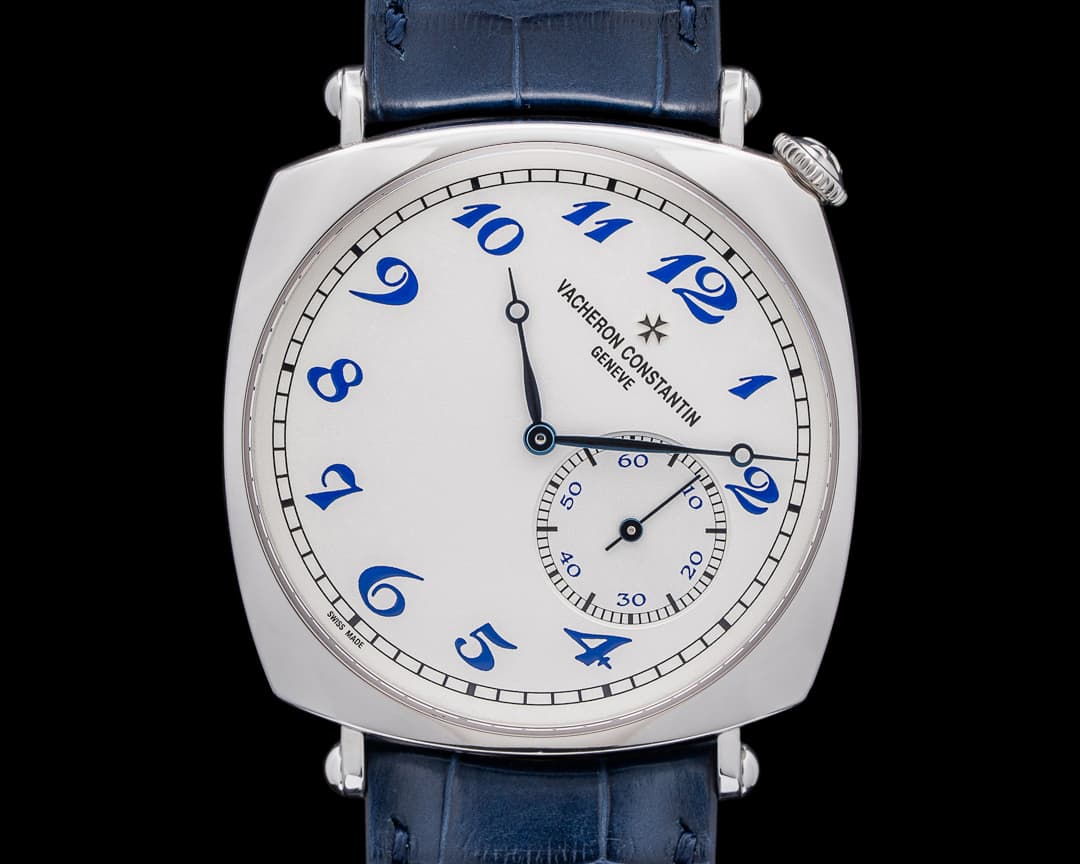 Vacheron Constantin Historiques American 1921 Platinum Silver Dial Blue Numerals RARE