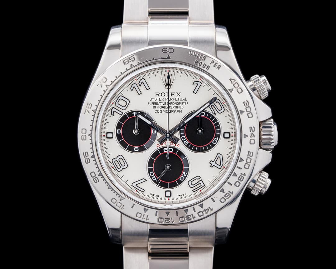 Image of Rolex Daytona 116509 18K White Gold Silver Arabic Racing Dial