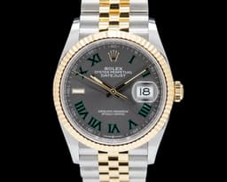 126333 Datejust 18K YG / SS Wimbledon Roman Dial 2025