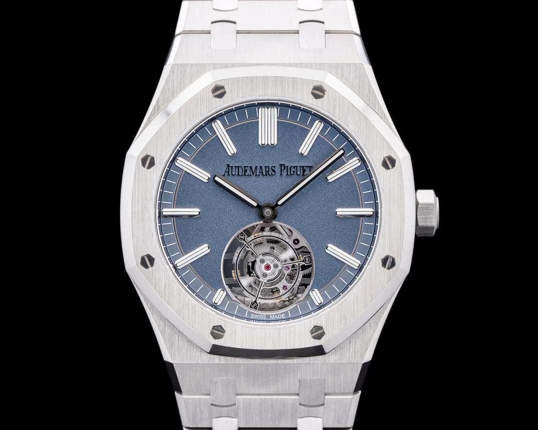Audemars Piguet 26730TI Royal Oak Flying Tourbillon Titanium Blue Dial