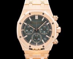 26240OR Royal Oak Chronograph 18K Rose Gold Green Dial